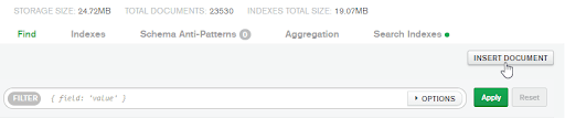 Tableau workspace.
